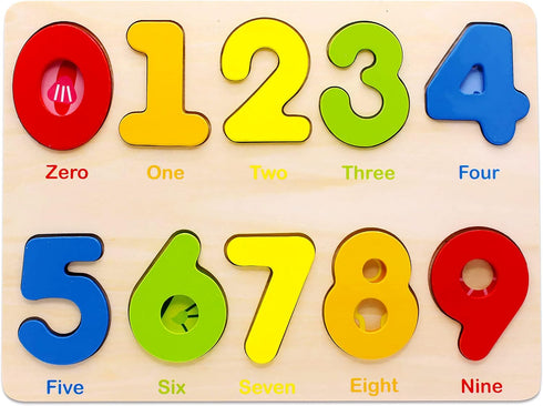 Aile Wooden Preschool Learning Number Puzzles Toys for Kids Age 2-4? Educational Toys...