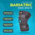BraceAbility Bariatric Knee Brace for Large Legs - Plus Size Knee Brace with Side Stabilizers for Big Men or Women, Arthritis, Patellar Tendonitis...