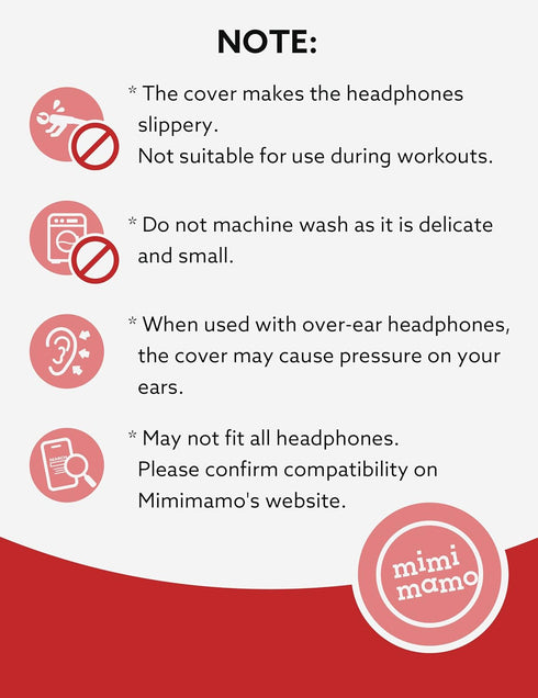 for Earpads Repair & Protection | Mimimamo Super Stretch Headphone Cover L Size (Black) May not fit All Headphones. Please Confirm Compatibility o...