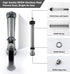 Hose Nozzle 2 Pack, Full Size Pistol Grip Water Nozzle Sprayer with Threaded Front, High Pressure Nozzle, Adjustable Spray Water Flow for Watering...