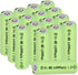 16 Packs AA 900mAh 1.2V Ni-MH Solar Rechargeable Batteries,1.2V Pre-Charged Batteries for Garden Landscaping Outdoor Solar Lights, String Lights,T...