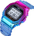 Gosasa Womens Watch Gradient Color Silicone Plating Digital Electronic Waterproof Sports Wristwatches Casual Watch Student Watches...