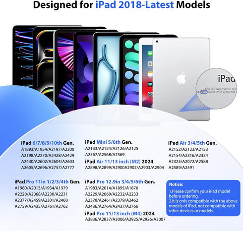 TiMOVO Stylus Pen for iPad, Apple Pencil with Palm Rejection Tilt Precision for 2018-2024 iPad Pro 13/11/12.9",iPad 10/9/8/7/6th Generation,iPad A...