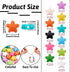 44Pcs Colorful Star Beads Spray Painted Star Alloy Spacer Beads Candy Color Pony Beads 7x8mm 11 Colors for Necklace Bracelet Earring Jewelry Makin...