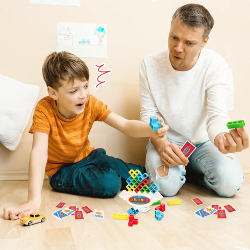 iYuePeng Board Games for Kids & Adults Tetra Tower Balance Stacking Toys Perfect for Family Games, Parties, Travel...