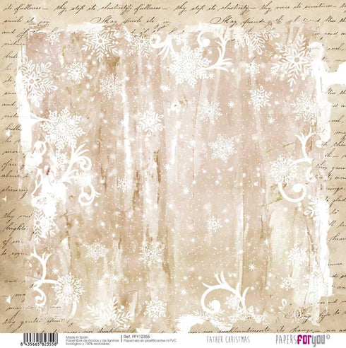 Papers For You - Scrapbooking and Craft Fabric Paper Kit | "Father Christmas" Collection | Includes 8 Single Sided Papers with Different Designs |...