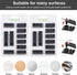 Cable Management Clips, 20Pcs Cable Organizers Wire Clips Cord Holder for TV PC Ethernet Cable Desk Home Office (Black)...