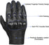 Superbike Full Finger Goat Skin Leather Touch Screen Motorcycle Gloves Men S,M,L,XL,XXL (Perforated, S)...