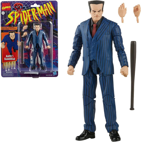 Spider-Man Marvel Legends Series 6-inch Marvel’s Hammerhead Action Figure Toy, Includes 3 Accessories: 2 Alternate Hands, 1 Baseball Bat...