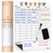 Mewl Baby Daily Log Whiteboard - Reusable Baby Tracker to Log Feeding, Diapers & Sleep - Newborn Baby Journal & Schedule Chart for New Parents, Na...