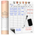 Mewl Baby Daily Log Whiteboard - Reusable Baby Tracker to Log Feeding, Diapers & Sleep - Newborn Baby Journal & Schedule Chart for New Parents, Na...