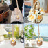 Car Hanging Ornament Cute Crochet Plant Rear view Mirror Pendant Decoration Handmade Knitted Mirror Hanging Car Interior Accessories Gardening Han...