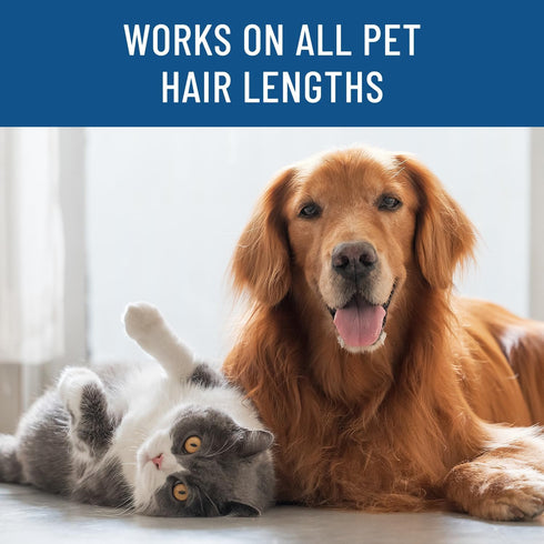 Triton Pet Hair Remover w/Fur Trapping Compartment - Easy to Use Pet Hair Removal Tool - Cat & Dog Hair Remover for Couch, Furniture, Clothes, Bed...