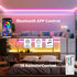 iNextStation 44 Keys IR Remote RGB Led Controller, Bluetooth RGB LED Strip Controller with APP Control/Music Sync RGB 4-Pin Controller DC 5-24V fo...