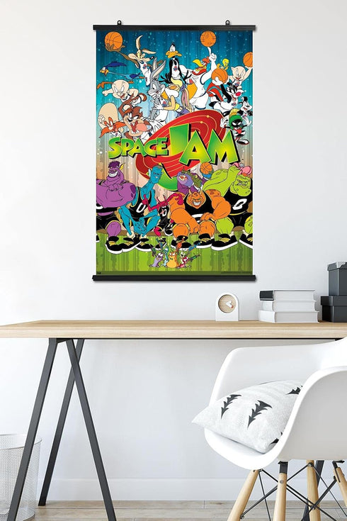 Trends International Looney Tunes: Space Jam - Classic Wall Poster, 22.375" x 34", Poster & Clip Bundle...