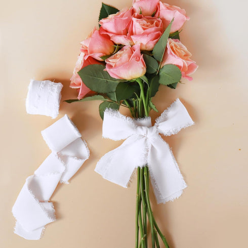 GLAMFIELDS Chiffon Ribbon Fringe Fabric Set 1.5" x 21Yd for Bouquets Wrapping, Wedding Invitations, Decorations, Gifts Wrapping & Bow Making,3 Rol...