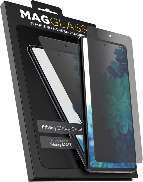 magglass Samsung S20 FE Privacy Screen Protector Tempered Glass Anti Spy Display Guard for Galaxy S20 FE (Case Compatible)...