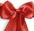 Lann's Linens - 10 Elegant Satin Wedding/Party Chair Cover Sashes/Bows - Ribbon Tie Back Sash - Red...