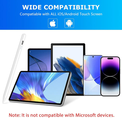 Stylus Pen for iOS&Android Touch Screens, Universal Stylus Pen for iPhone/Samsung, Smart Digital Stylus Pens for Lenovo/Huawei/Vivo/Mi and Other T...