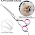 Professional Dog Grooming Scissors with Safety Round Tips, 3 in 1 Dog Grooming Scissors Kit, 4CR Stainless Steel Professional Pet Grooming Shears ...