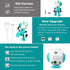 Stocking Stuffers for Kids Men Women, Rechargeable Robot Toys, Mini Talking Robot with Repeats Waht You Say, LED Lights and Cool Sounds Interactiv...