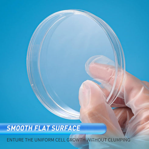 Annhua Petri Dishes with Lid 90 mm X 15 mm, 10 Pcs Petri Plates Tissue Culture Plate Culture Petri Dishes for School Science Projects, Biological ...