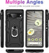for Google Pixel 7A Case with Screen Protector, Military Grade Armor Shockproof Heavy Duty Protective Cover Pixel 7A Phone Case with Kickstand Mag...
