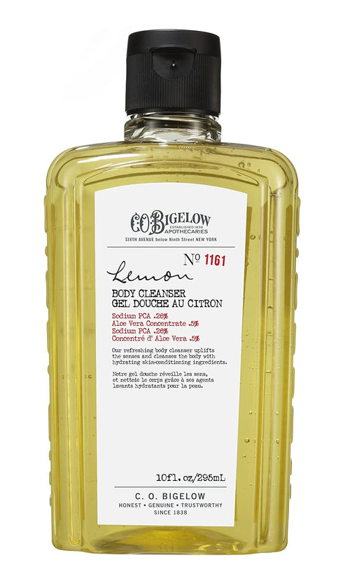 C.O. Bigelow Body Cleanser - No. 1161 - Moisturizing Lemon Body Wash for Men & Women with Aloe Vera, Sodium PCA, and Glycerin, 10 fl oz...