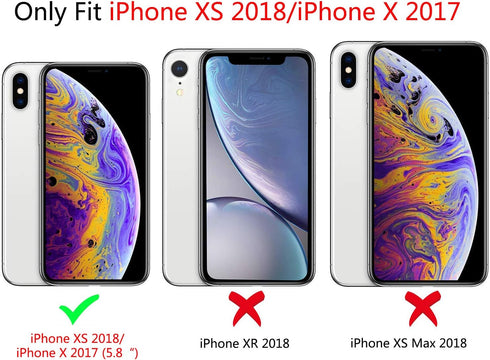 Ownest Compatible with iPhone X/XS Case for Clear Flowers Pattern Frosted PC Back 3D Floral Girls Woman and Soft TPU Bumper Protective Silicone Sl...