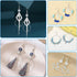 670Pcs Earring Making Kit with 120 Earring Beading Hoops Earring Finding Beading Hoop Earrings Bulk,150 Hooks,200 Jump Rings,200 Earring Backs for...