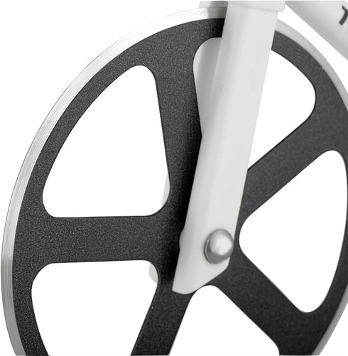 Bicycle Pizza Cutter - TOUR de PIZZA - Dual Stainless Steel Non-Stick Cutting Wheels - Display Stand - The Bike Pizza Cutter is Dishwasher Safe...