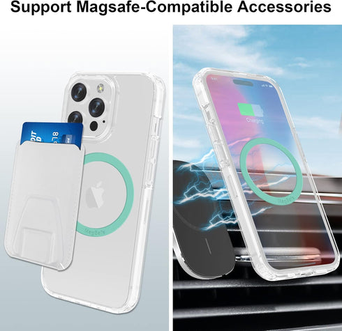 Universal MagSafe Ring, 5 PCS Magnet Sticker Magnetic Adapter Ring Compatible with Magsafe Accessories & Wireless Charging for iPhone 15/14/13/12 ...