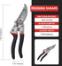 Pruning Shears for Gardening, Gardening Shears Heavy Duty, Cutting Shears Garden,Hedge Clippers, Rose Pruning Shears, Hand Clippers Gardening, Cli...