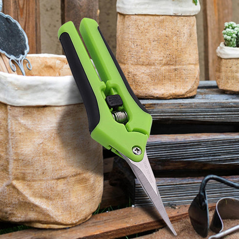 Gardening Scissor Sharp Stainless Steel Small Shears Cutting Flowers Trimming Plants Yard Florist Flower Rose Herb Hedge Bonsai Fruits Picking...