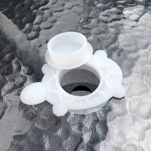 DGQ Extra Large 2" Silicon Umbrella Table Hole Cap - Turtle Shape Patio Table Umbrella Thicker Hole Ring Plug and Cap Set...