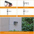 Houkiper Solar Fence Lights, Led Solar Powered Outdoor Wall Light, 2 Pack Solar Lights Outdoor Waterproof IP65 Warm White Lights for Garden Courty...