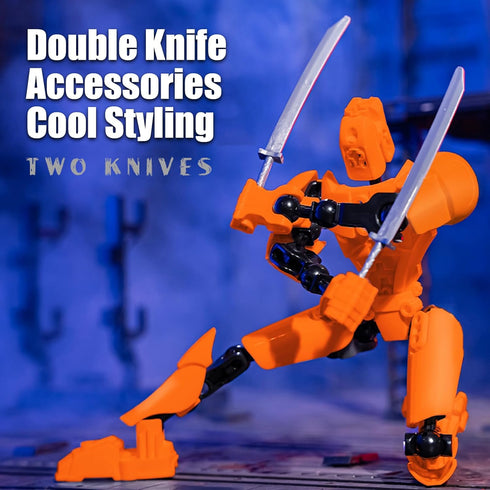 T13 Action Figure, T13 Action Figure 3D Printed Multi-Jointed Movable, Lucky 13 Action Figure, 13 Action Figure Dummy 13 Action Figure,Desktop Dec...