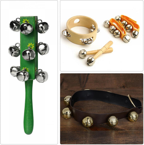 uxcell Jingle Bells, 1" 48pcs Carbon Steel Craft Bells for DIY Christmas, Blue...