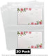 20 Pack Recipe Card Page Protectors, Clear Refill Sheets for 3 Ring Binders, 4" x 6", 2 Pockets Per Page, Holds 4 Cards Per Sheet, Perfect for Rec...