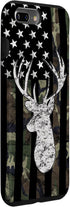 Deer Hunting Camouflage American Flag Whitetail Buck USA Case for iPhone 7 Plus/8 Plus...