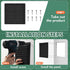 2pcs Attic Vents Gable Vents Aluminum Wall Vent Metal Shed Vent with Screen Mesh Square Vent Louver Vent Grille for Exterior Door House Attic Gara...