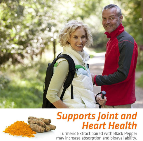 Turmeric Curcumin with BioPerine & Ginger 95% Curcuminoids 2600mg - Natural Joint & Heart Support, Black Pepper for Max Absorption - Health Nutrit...