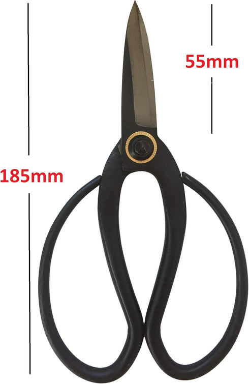 Garden Guru Professional Bonsai Scissors 180mm - Traditional Butterfly Bonsai Pruner Shear for Precise Trimming Pruning and Deadheading of Flowers...