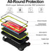 iPhone 12 Case with Belt Clip and 2 Pack Screen Protector - Military Grade Rugged Full Body Phone Case (Black+Green)......
