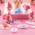 Skylety 33 Pieces 1:12 Dollhouse Miniature Decoration Accessory Dollhouse Miniature Kitchen Tableware Plastic Mini Plate Dishes Cups Bowl Set Micr...