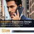Classy Design Luxury Leather Phone Case for iPhone 12 & iPhone 12 Pro Non-Slip Grip Full Body Ultra Slim Protective Case (2020,6.1”) (Blue)...