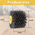 Abrasive Nylon Wire Drawing Wheel Drum Brushes, 320 Grit 120x100mm Wheel Drum Burnishing Tool Polishing Brush Wooden Wheels for Wood Furniture Wor...