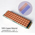 M.2 2280 SSD Heatsink Copper Kit, 67x18x4mm Cooler Heat Sink + Silicone Based Thermal Pad for Cooling M.2 SSD, NVME SSD, SSD...