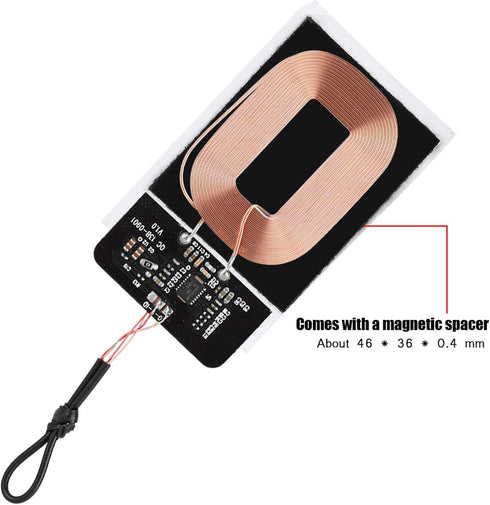 Qi Standard Wireless Charger Receiver Module DIY 5V 1A Qi Wireless Charging Receiver- Multi-Level - Ultra-Thin Wireless Charging Small Coil Receiv...
