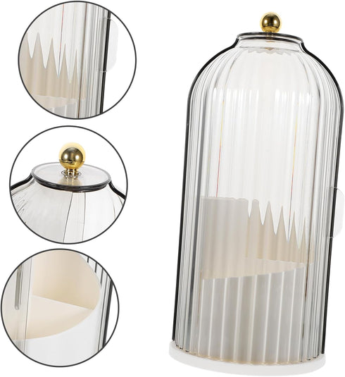 Cosmetic Storage Box Desktop Pen Holder Desktop Storage Organizer Multifunctional Holder Clear Pen Holder Rotation Makeup Brush Holder Rotation Ma...